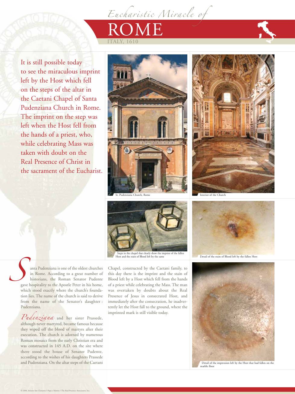 Exhibition panel for Rome