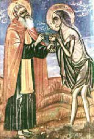 Photograph from the exhibition for St. Mary of Egypt