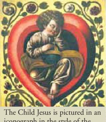 Photograph from the exhibition for Saint Margaret Mary Alacoque – Sacred Heart of Jesus