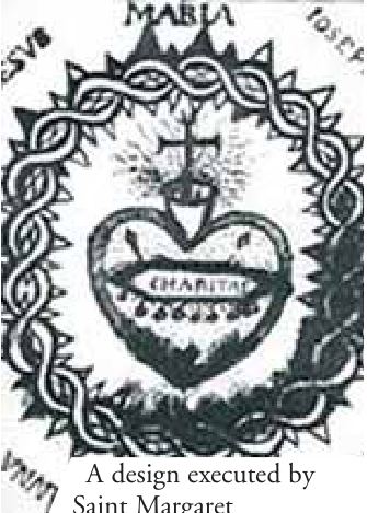 A design engraved by Saint Margaret