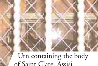 Photograph from the exhibition for Saint Clare of Assisi