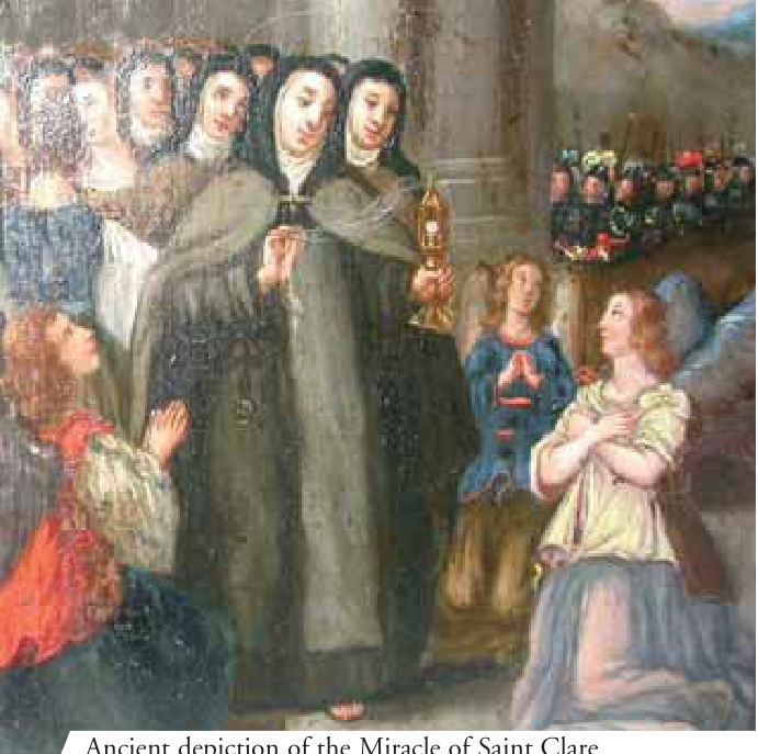 Photograph from the exhibition for Saint Clare of Assisi