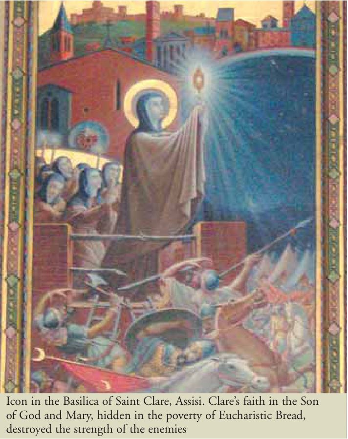 Photograph from the exhibition for Saint Clare of Assisi