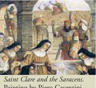 Photograph from the exhibition for Saint Clare of Assisi