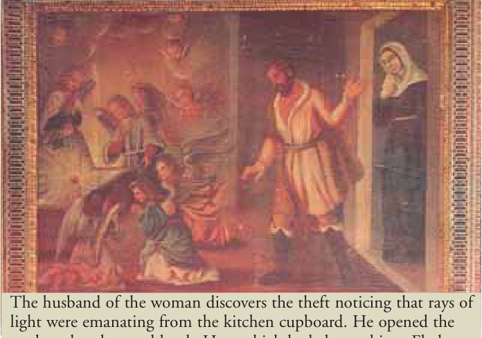 The local authorities rush to return the miraculous Host to the church
