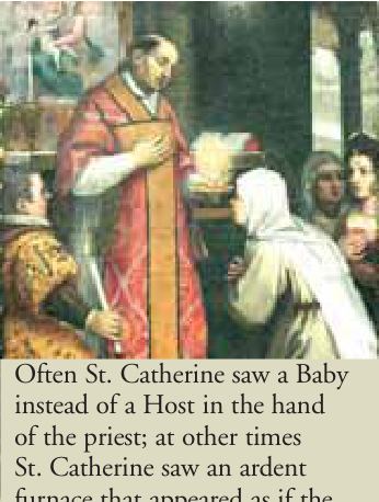 Photograph from the exhibition for Saint Catherine of Siena
