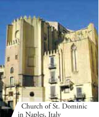 Church of St. Dominic in Naples, Italy