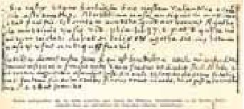Test of the notation written by San Robero in which he certifies that "till now the Holy Chalice is preserved in our Cathedral"