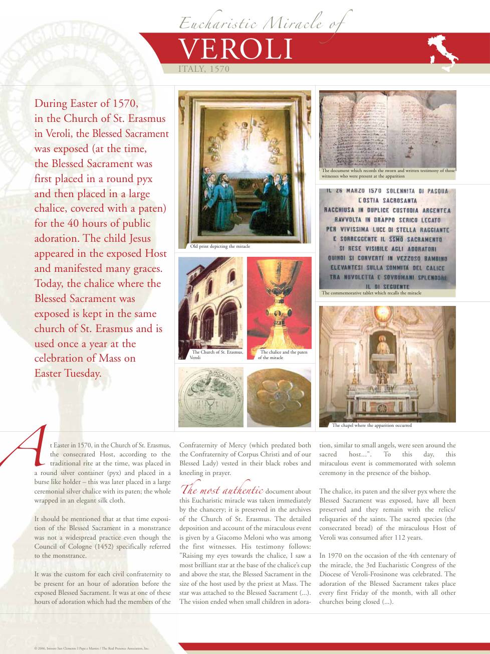 Exhibition panel for Veroli