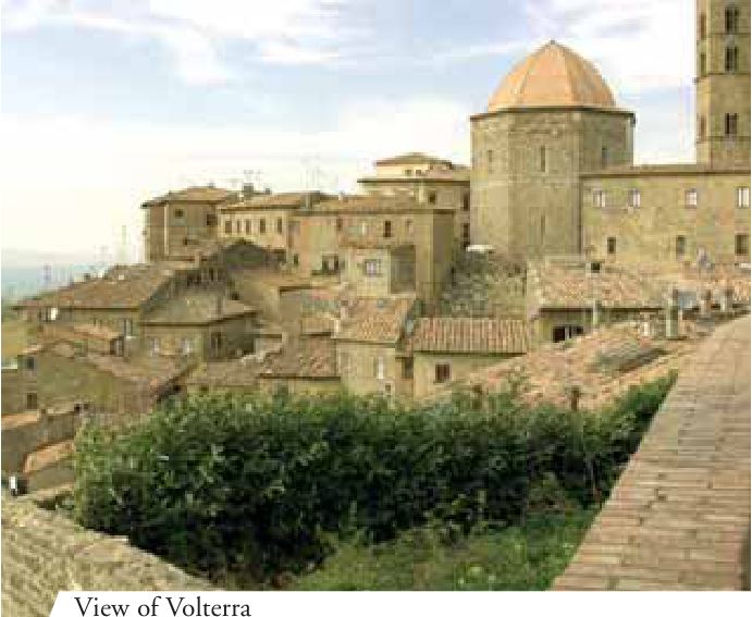 Photograph from the exhibition for Volterra