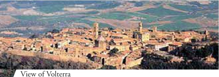 Photograph from the exhibition for Volterra