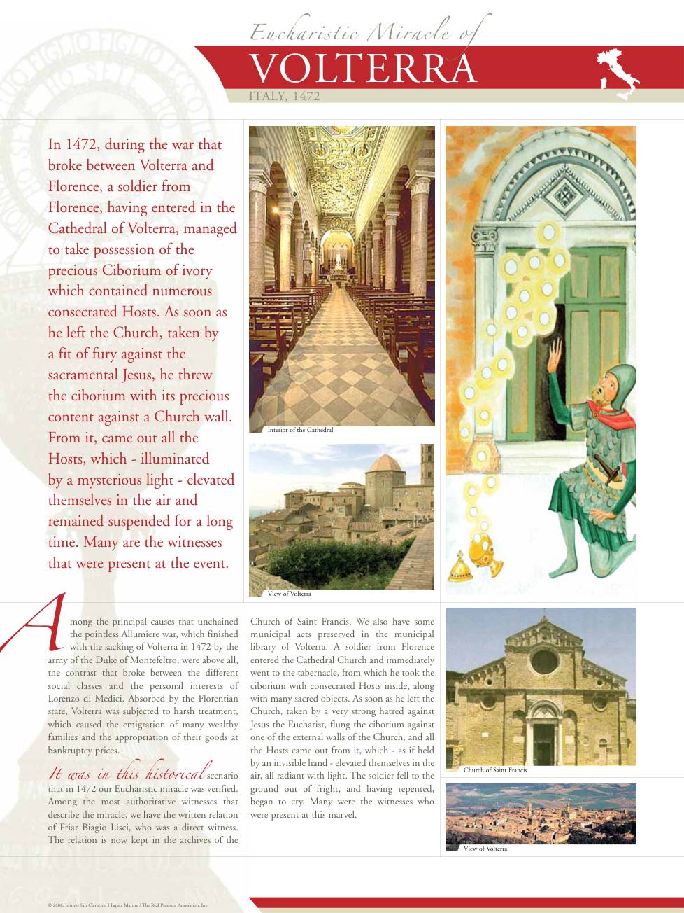 Exhibition panel for Volterra