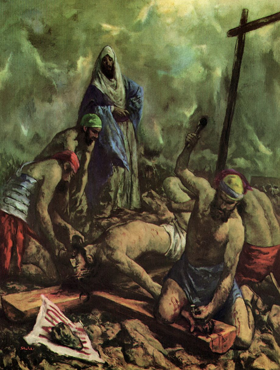 Jesus is Nailed to the Cross