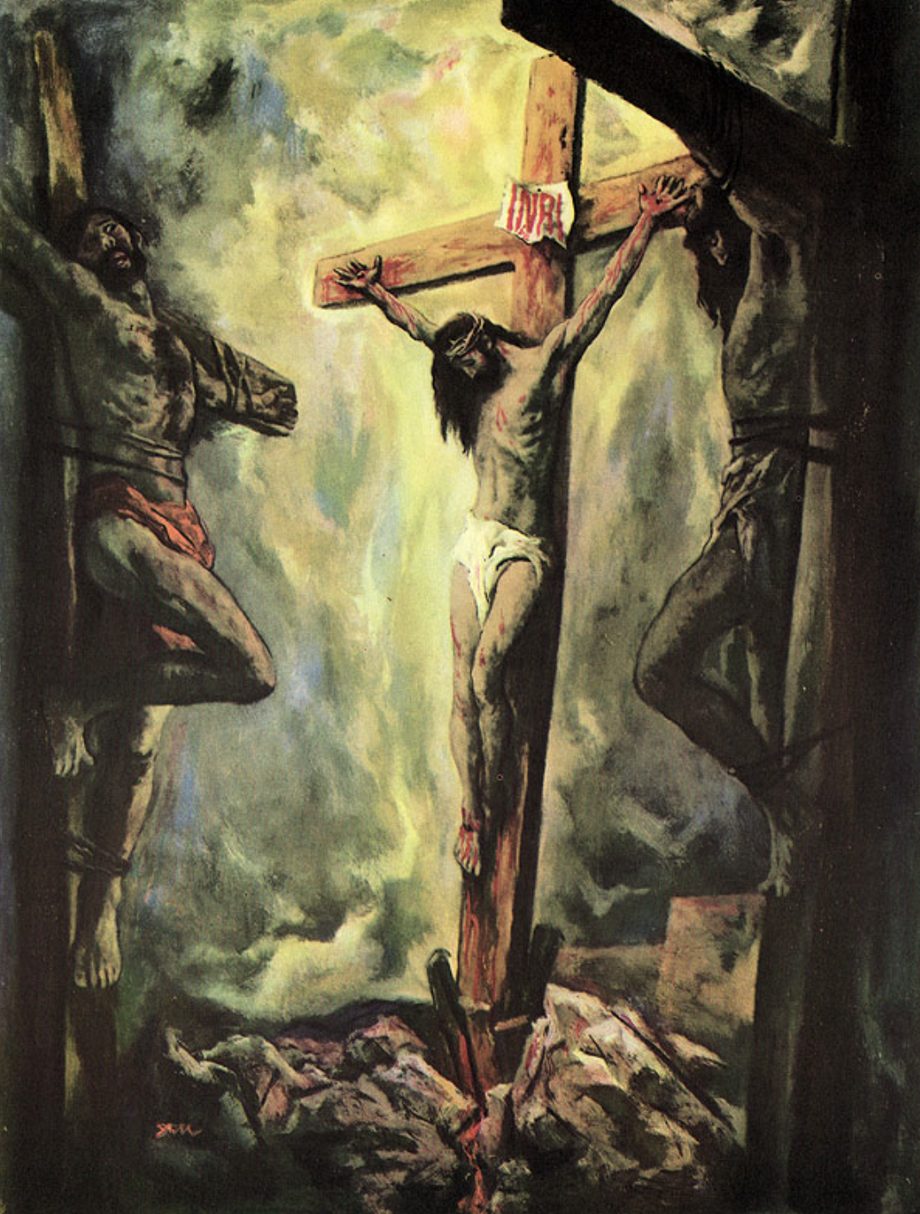 Jesus Is Raised Upon the Cross and Dies